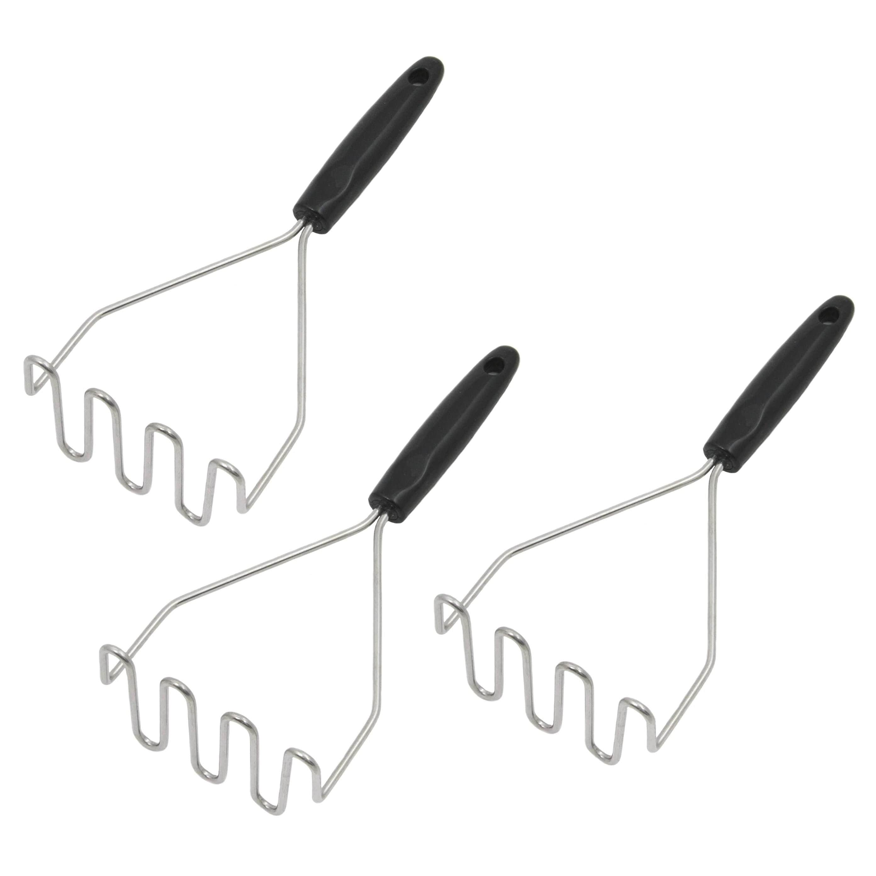 Chef Craft Select Stainless Steel Wire Hand Masher - Great for Mashed Potatoes, Avocado, Beans and More