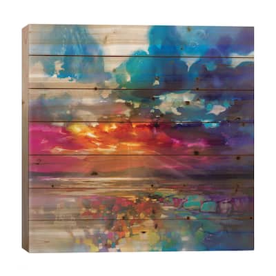 Sun's Energy Print On Wood by Scott Naismith - Multi-Color