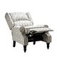 preview thumbnail 53 of 100, Olympus Upholstered Classic Manual Wingback Recliner with Spindle Legs by HULALA HOME