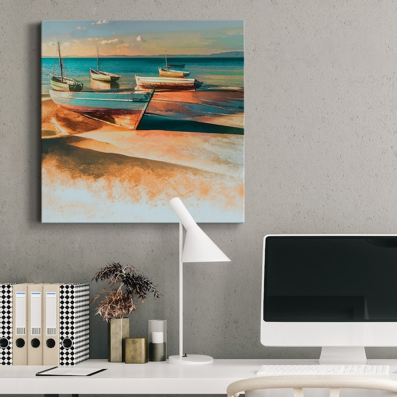 Shadow Boat I-Premium Gallery Wrapped Canvas - Ready to Hang - Bed Bath ...