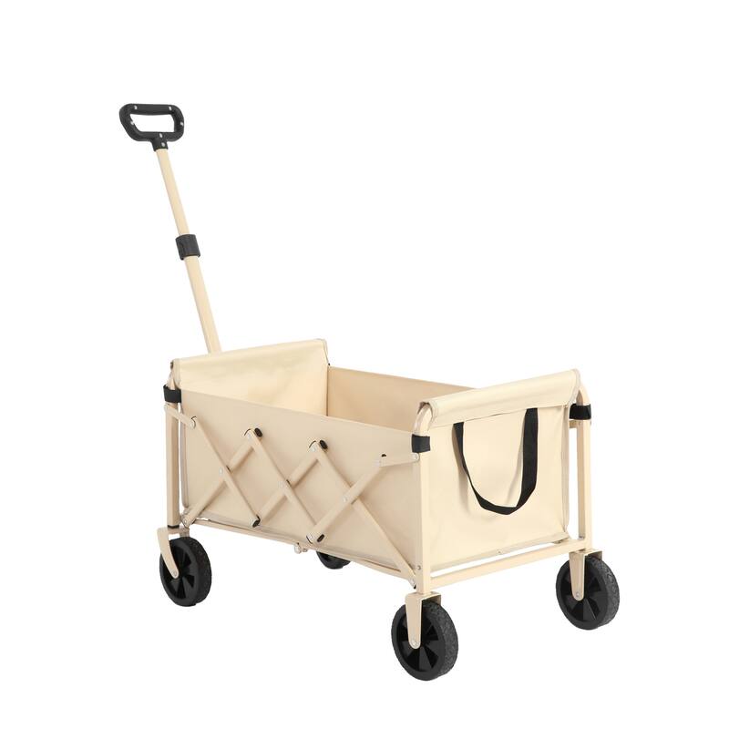 Lightweight Heavy Duty Folding Beach Wagon with Wheels, Large Capacity