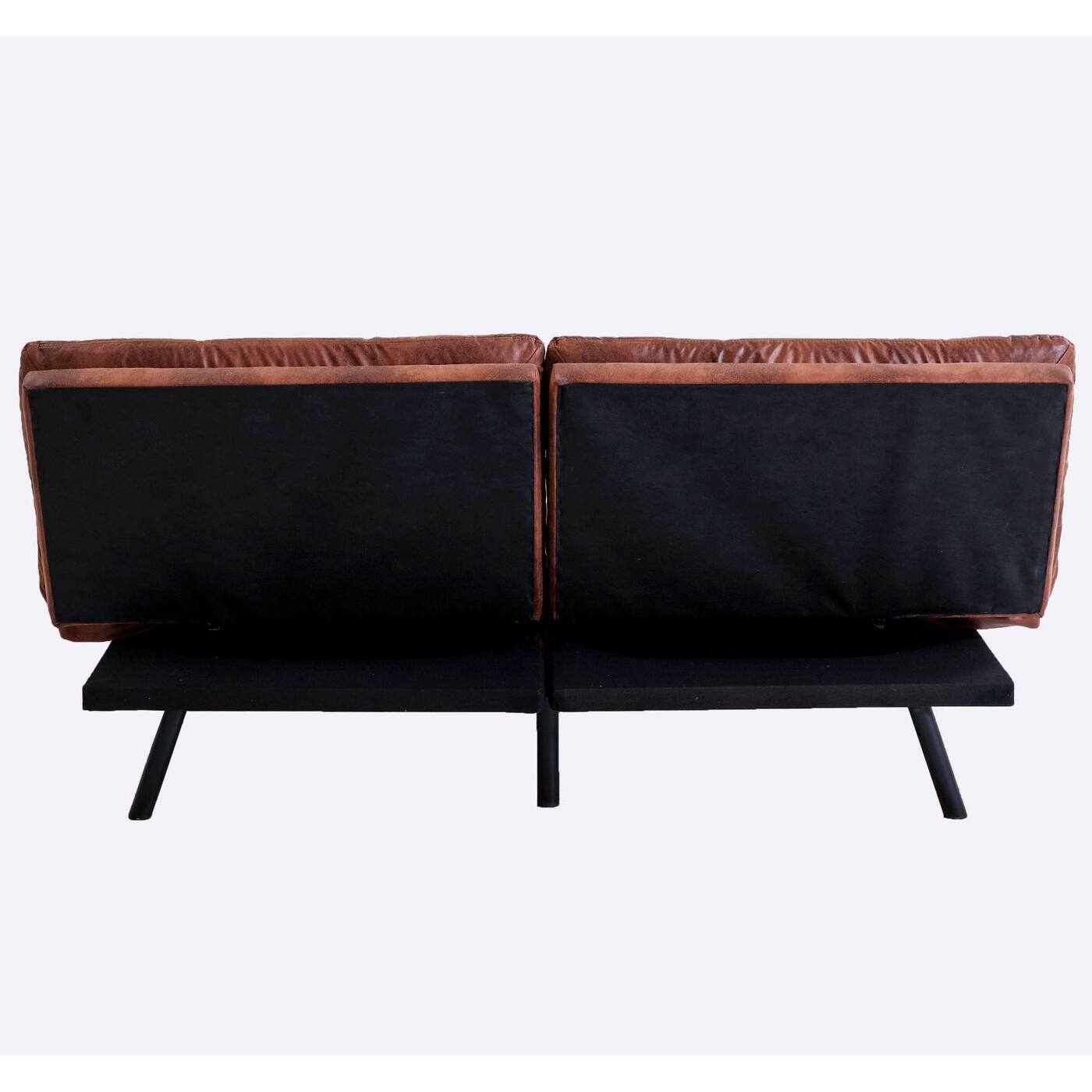 Futon Couch Sofa Bed, Faux Leather Sleeper Futons Convertible Loveseat