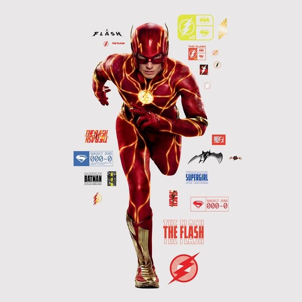 slide 2 of 6, The Flash Wall Decals by RoomMates