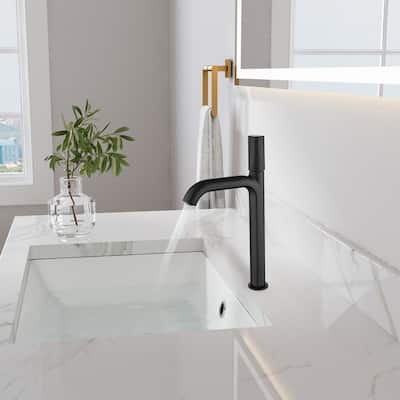 Modern Single Handle Bathroom Vessel Faucet