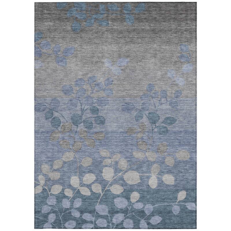 HomeRoots Floral Transitional Rectangle Outdoor Rug