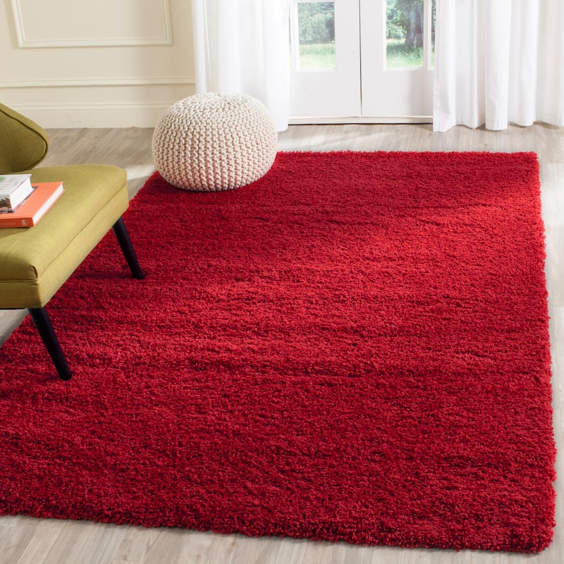 SAFAVIEH Laguna Shag Verdiana Solid 2-inch Thick Rug