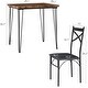 preview thumbnail 10 of 8, Kitchen Dining Room Table Set with 2 Chairs for Small Space, Apartment,Metal Steel Frame