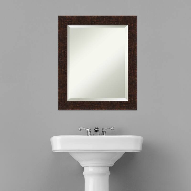 Beveled Bathroom Wall Mirror - William Frame