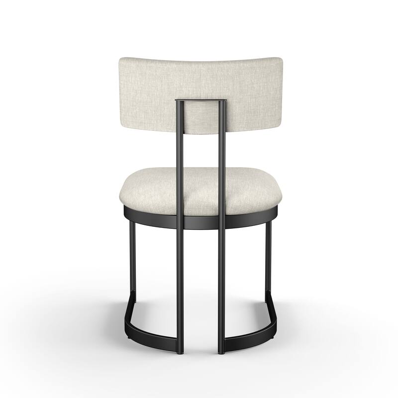 Amisco Lucio Upholstered Dining Chair with Metal Legs