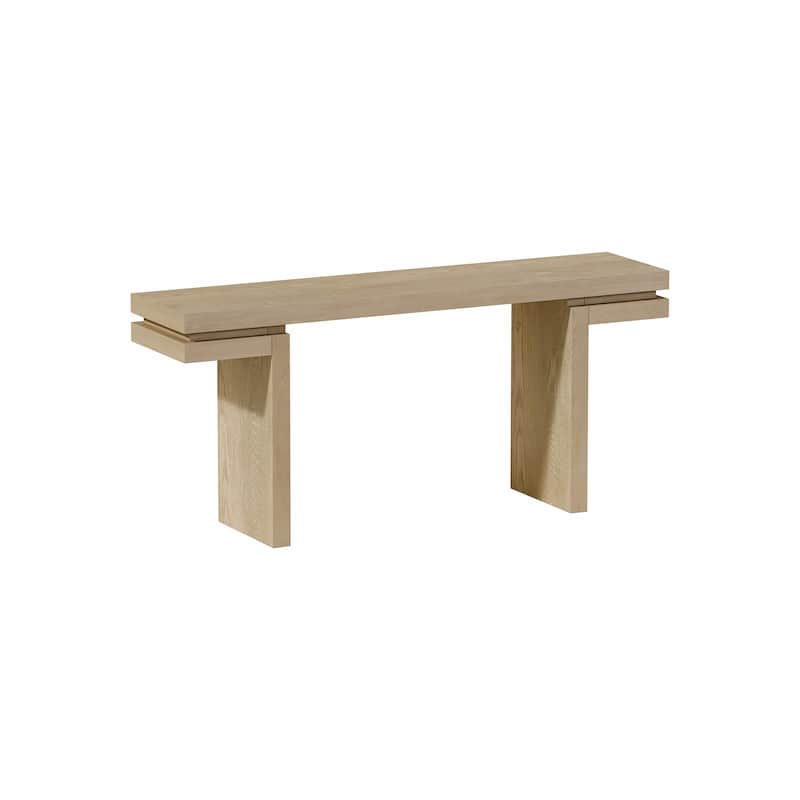 66in Extra Wide Real Wood Veneered Console Table