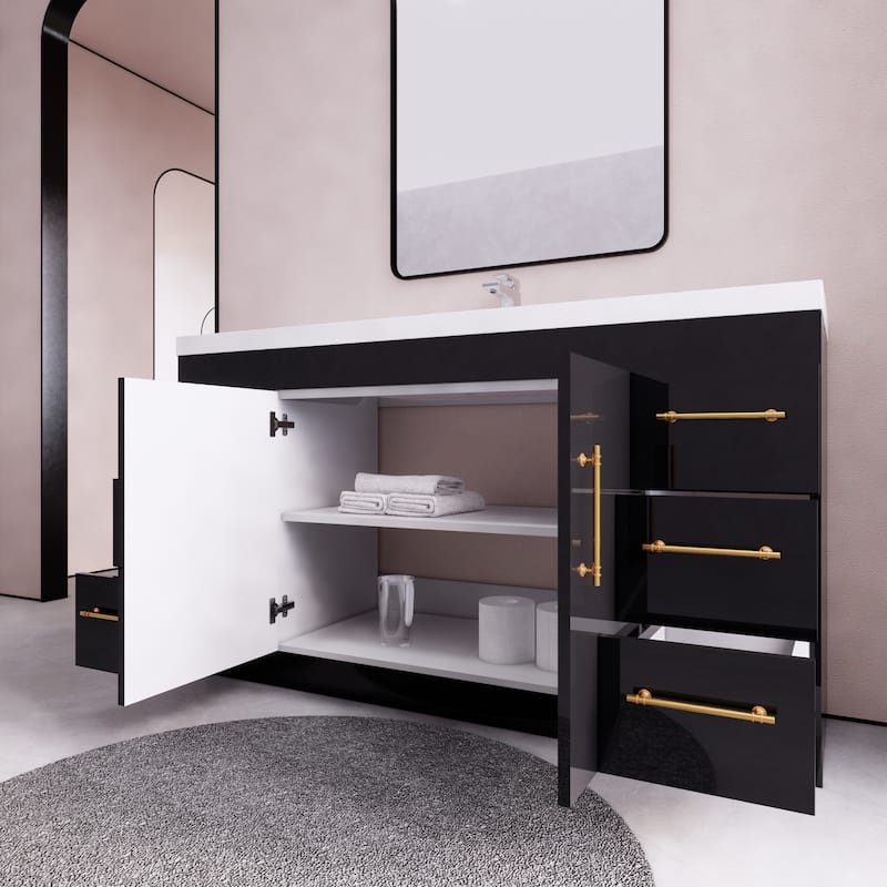Eliza 60'' Freestanding Vanity with Single Sink