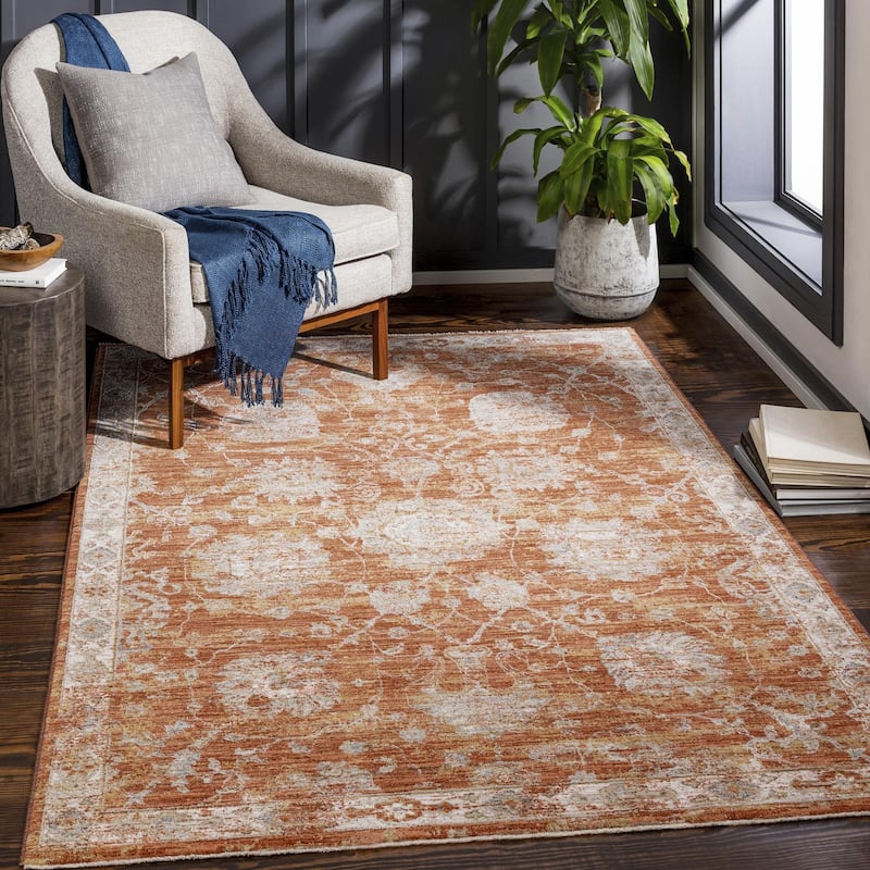 Livabliss Avant Garde Updated Traditional Medallion Area Rug - Burnt Orange - 10' x 13' 11"