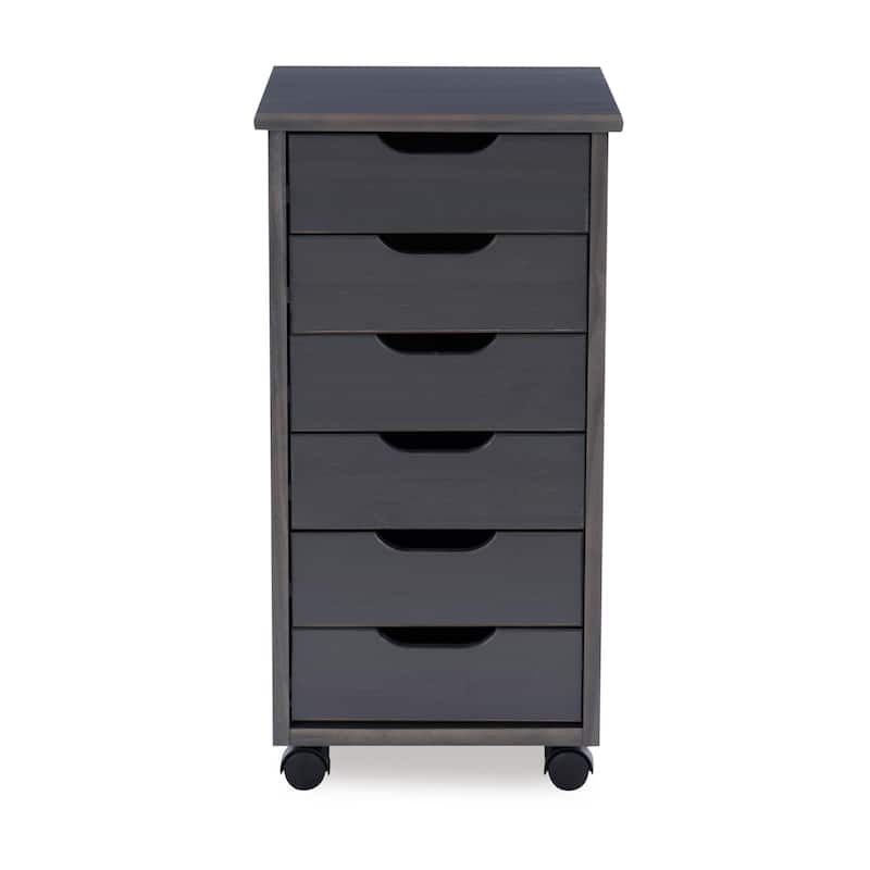 Bridgton Six Drawer Roll Cart