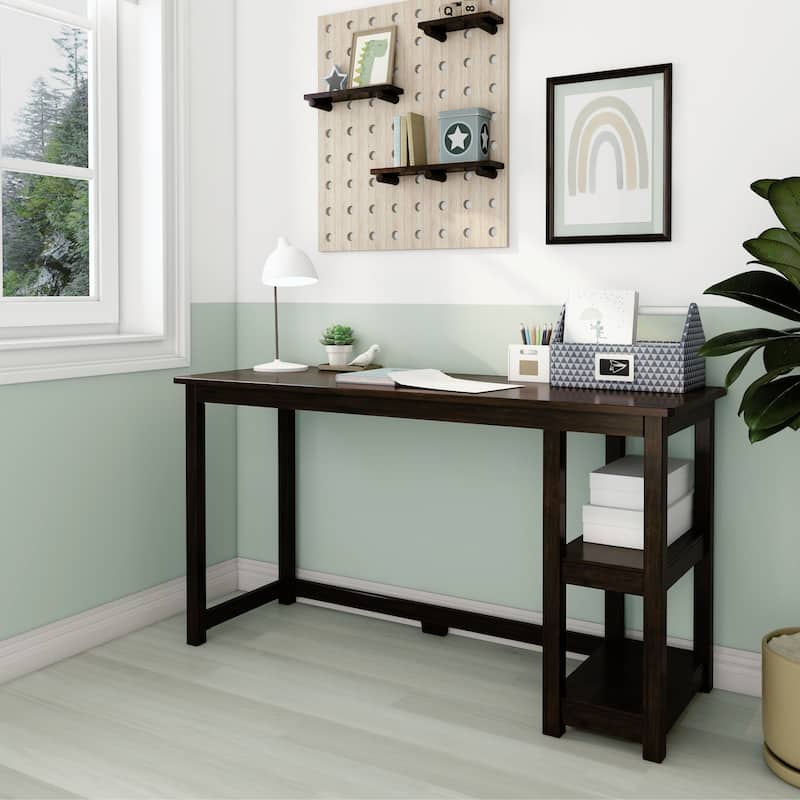 Max and Lily Desk with Bookshelves