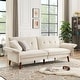 preview thumbnail 3 of 39, Modern Futon Sofa Bed, Convertible Sleeper Sofa with Tapered Wood Legs, 78.35" W, Small Split Back Sofa for Living Room