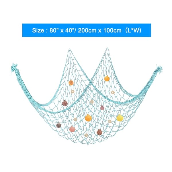 Decorative Fishing Net 40"x80" Fish Net Decorative with Shell - Bed Bath & Beyond - 40743743 Decorative Fishing Net 40"x80" Fish Net Decorative with Shell - Bed Bath & Beyond - 40743743