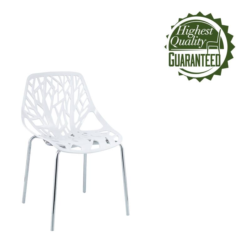 Porthos Home Paola Dining Chairs Set Of 2, Plastic Back, Iron Legs