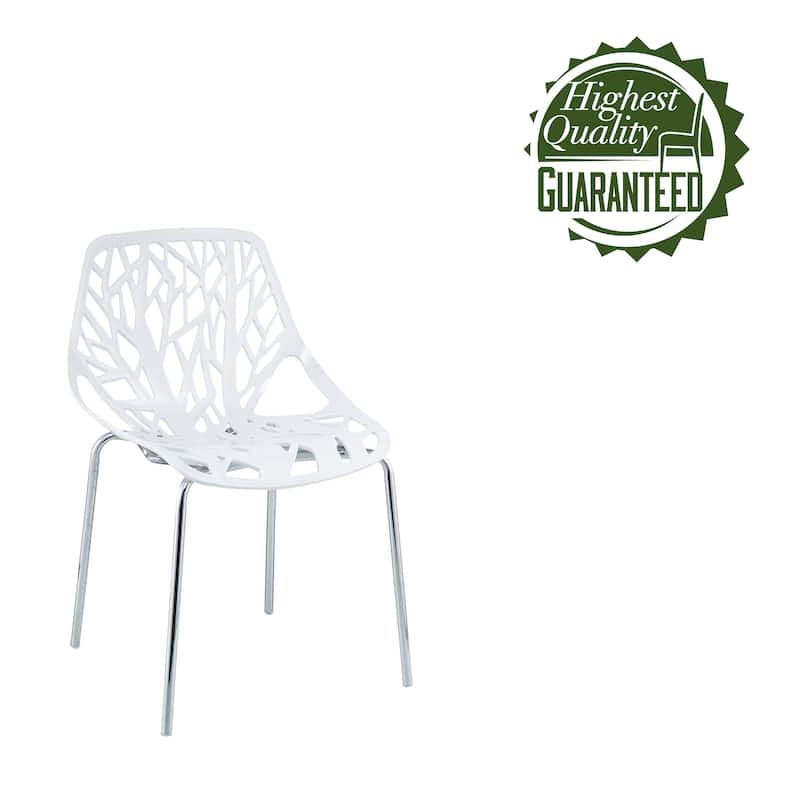 Porthos Home Paola Dining Chairs Set Of 4, Plastic Back, Iron Legs