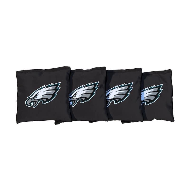 Philadelphia Eagles NFL Black Cornhole Bags - Corn Filled