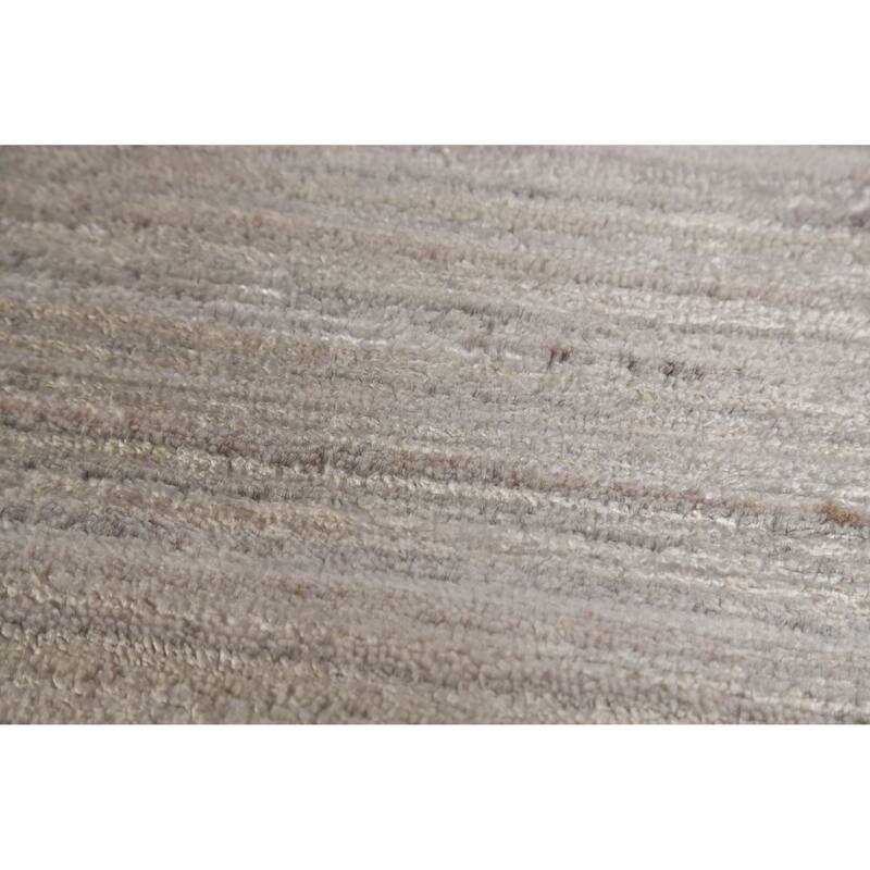 Hand Knotted Oriental 100% Wool Carpet Tribal Tribal Beige & Ivories Gabbeh Area Rug - 9' 10'' X 7' 9''