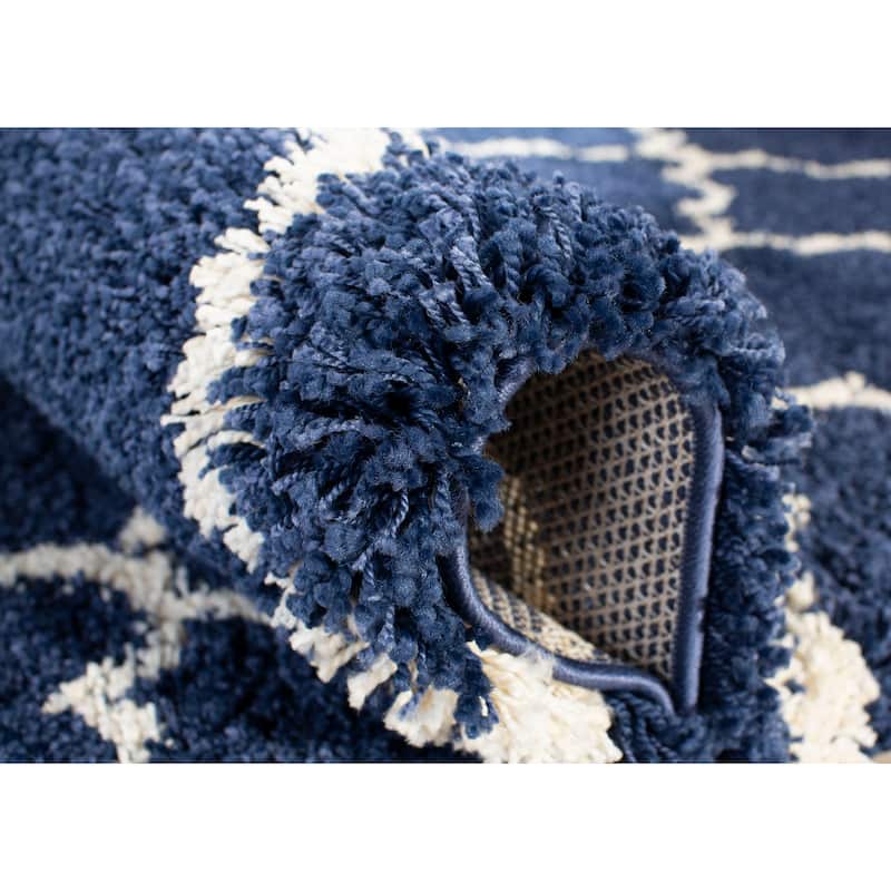 SAFAVIEH Hudson Shag Jeryl Glam Trellis 2-inch Area Rug