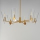 preview thumbnail 4 of 5, Maxim 32356CL Armory 6 Light 29" Wide Taper Candle Style Chandelier