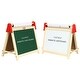 preview thumbnail 3 of 3, Easy Playhouse Wooden Table Top White Board and Chalk Board Easel W/ Accessories