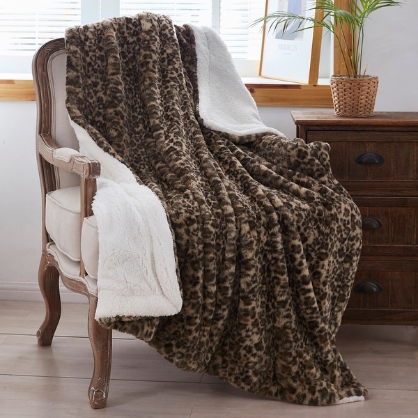Rabbit print throw blanket cheap