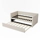 preview thumbnail 18 of 19, Upholstered Daybed with Trundle for Guest Room