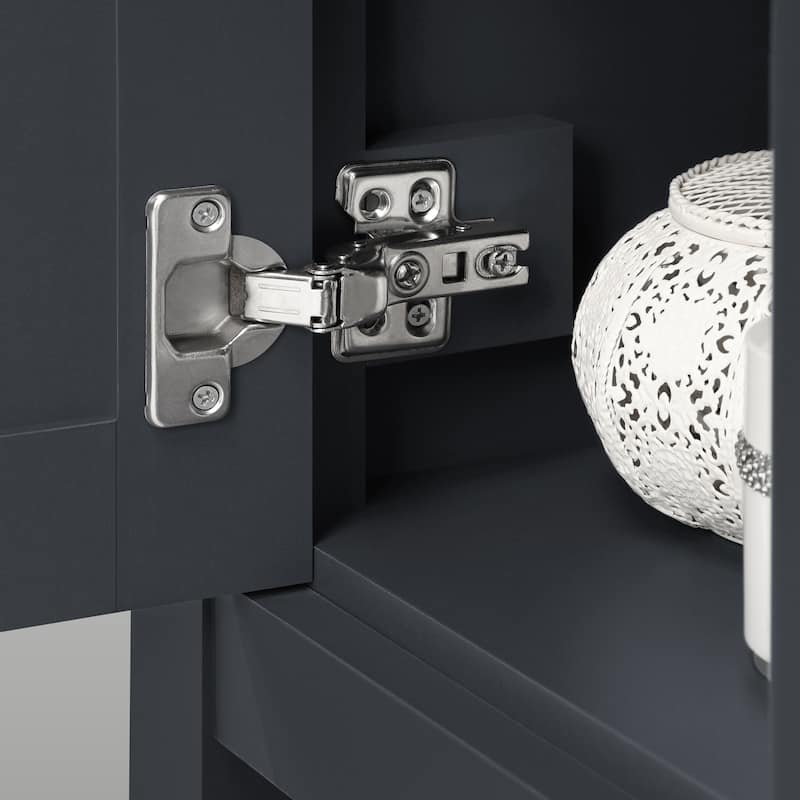 Ove Decors Vegas 30" Bathroom Vanity Combo w/ Top and Backslplash, Dark Charcoal