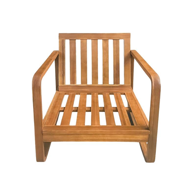 Christopher Knight Home - Outdoor Acacia Wood Lounge Chair with Cushions