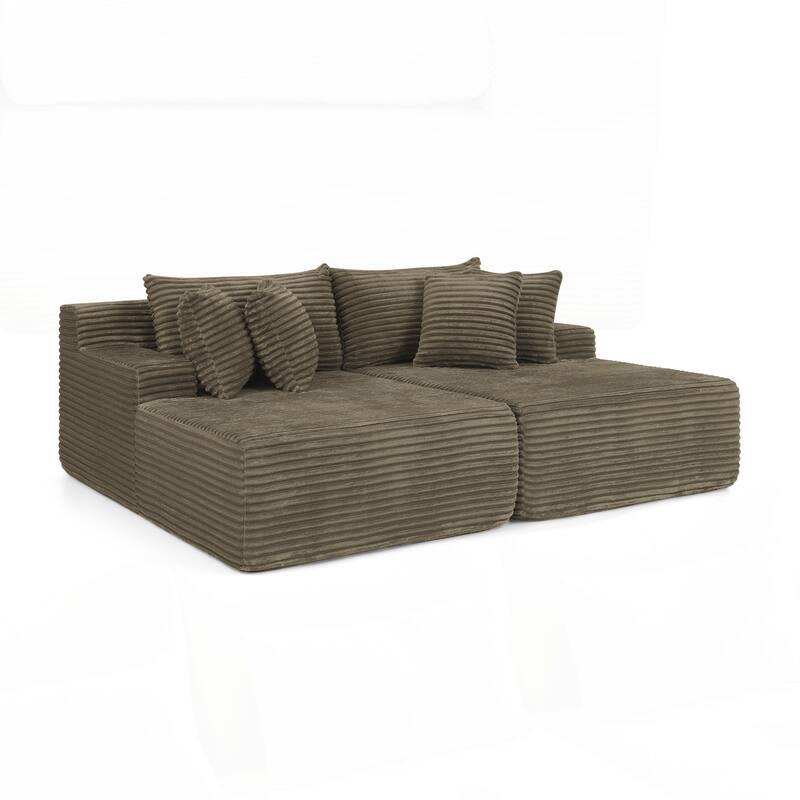 Two-seater Lazy Sofa Lounge Chair,Compressed Sofa No Assembly Required