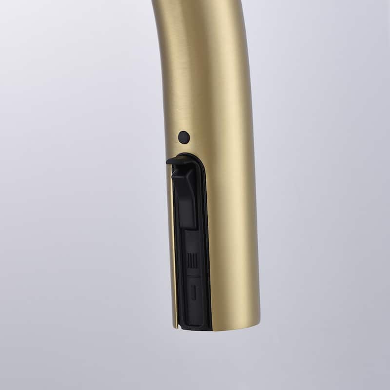 Single Handle Kitchen Faucet with Pull Down Sprayer Brass Single Hole Brass Pull Down Kitchen Sink Faucets