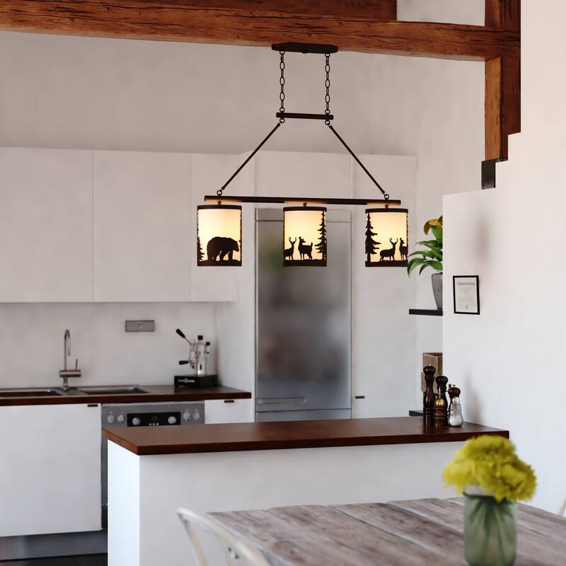 Vaxcel Lighting H0302 3 Light 38" Wide Chandelier