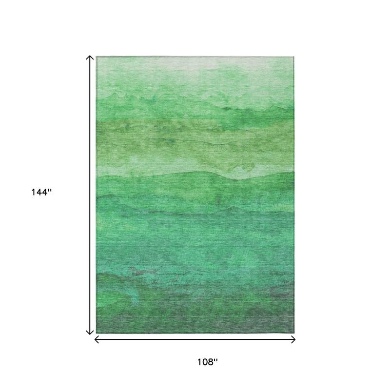 HomeRoots Abstract Modern Rectangle Outdoor Rug