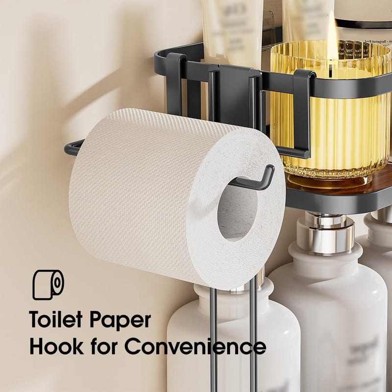 Over Toilet Bathroom Organizer - 6"D x 12.6"W x 21"H