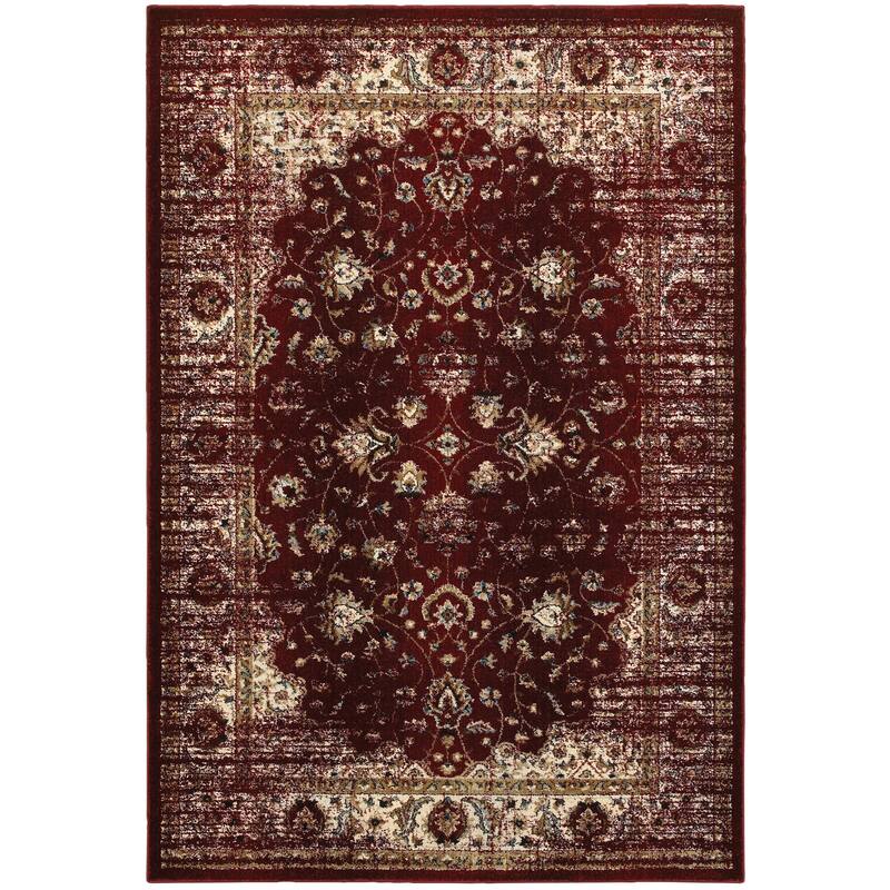 Style Haven Echo Arabesque Distressed Traditional Area Rug