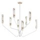 preview thumbnail 1 of 5, Maxim 16178 Regent 6 Light 40" Wide LED Abstract Chandelier Light French Gray / Natural Aged Brass