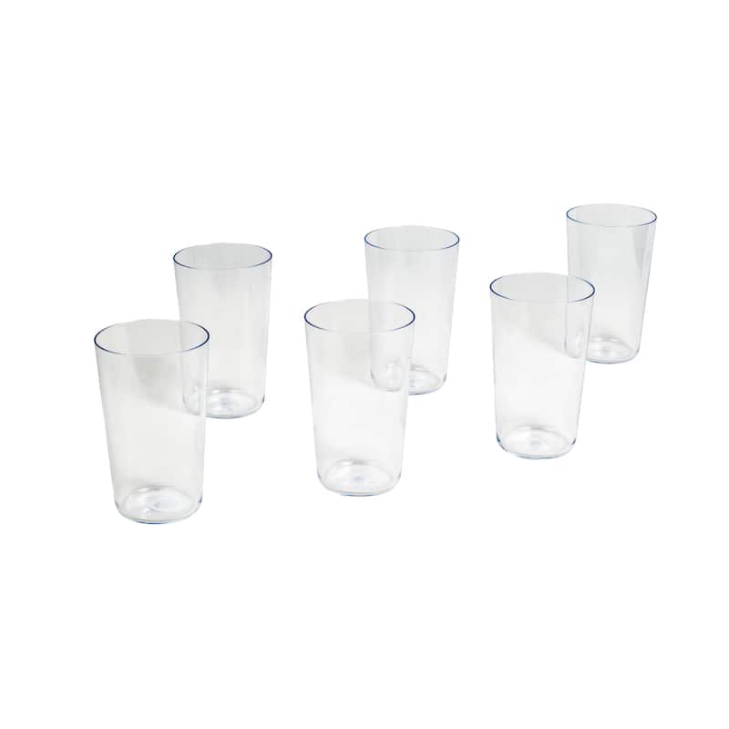 Abode Homewares Tritan Simple Drinkware Set - Clear - 21.4 oz - Set of 6 - Set of 6