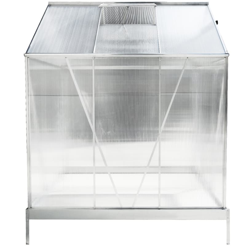 Polycarbonate Greenhouse,Heavy Duty Outdoor Walk-in Green House Kit - 6.3'*6.2'*7'