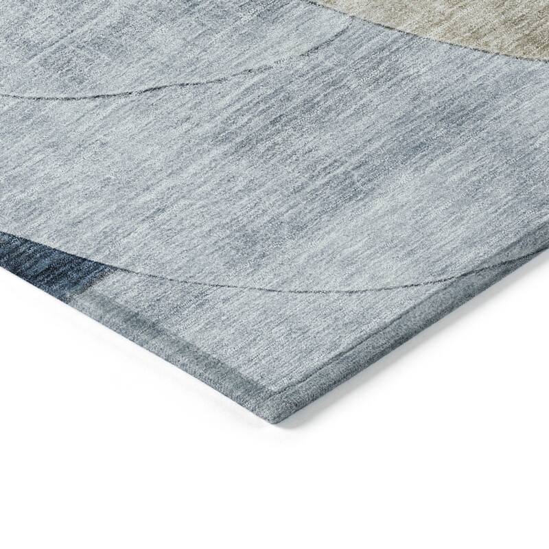HomeRoots Geometric Transitional Rectangle Outdoor Rug
