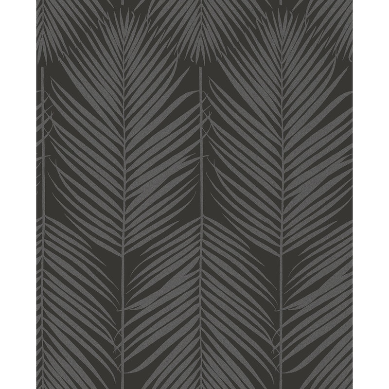 Seabrook Designs Persei Palm Glass Beaded Unpasted Wallpaper