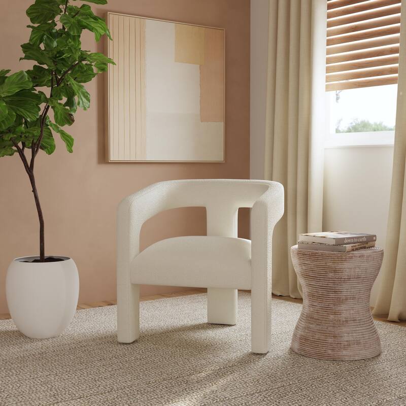 HomePop Upholstered Barrel Accent Chair