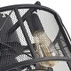preview thumbnail 13 of 16, 19.7'' Caged Bronze Flush Mount Low Profile Ceiling Fan Chandelier