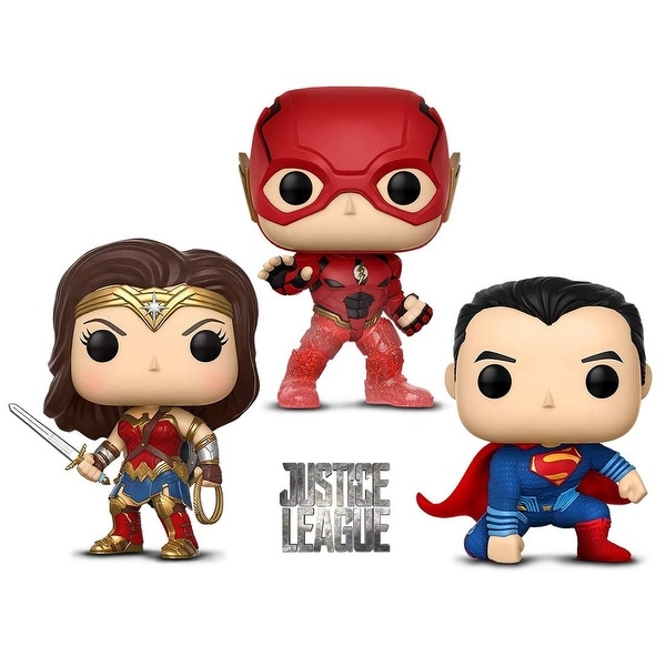 flash and superman funko pop