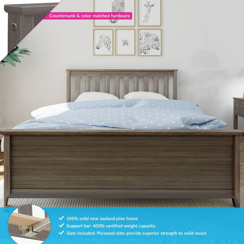 Max and Lily Full Size Platform Bed