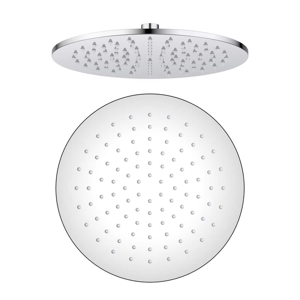 Circular 10" Metal Thin Profile Rain Shower Head 1.75 GPM