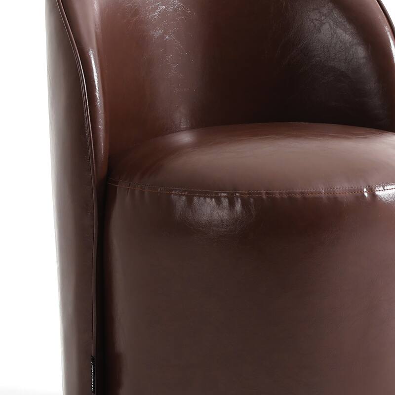 UIXE Modern Upholstered Swivel Armless Side Dining Chairs