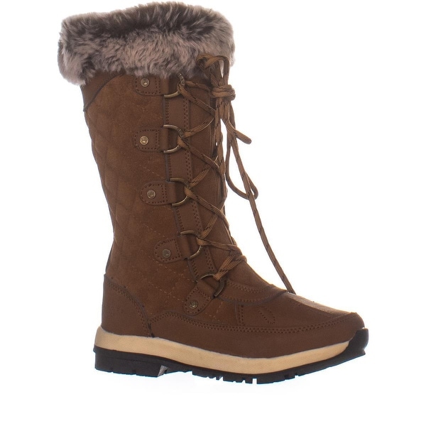 Wet Quilted Winter Boots, Hickory II