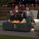 preview thumbnail 5 of 7, 42.5 Inch 50000 BTU Fire Pit Table Set with Stainless Steel Burner - 42.5" x 17.5" x 13" (L x W x H)
